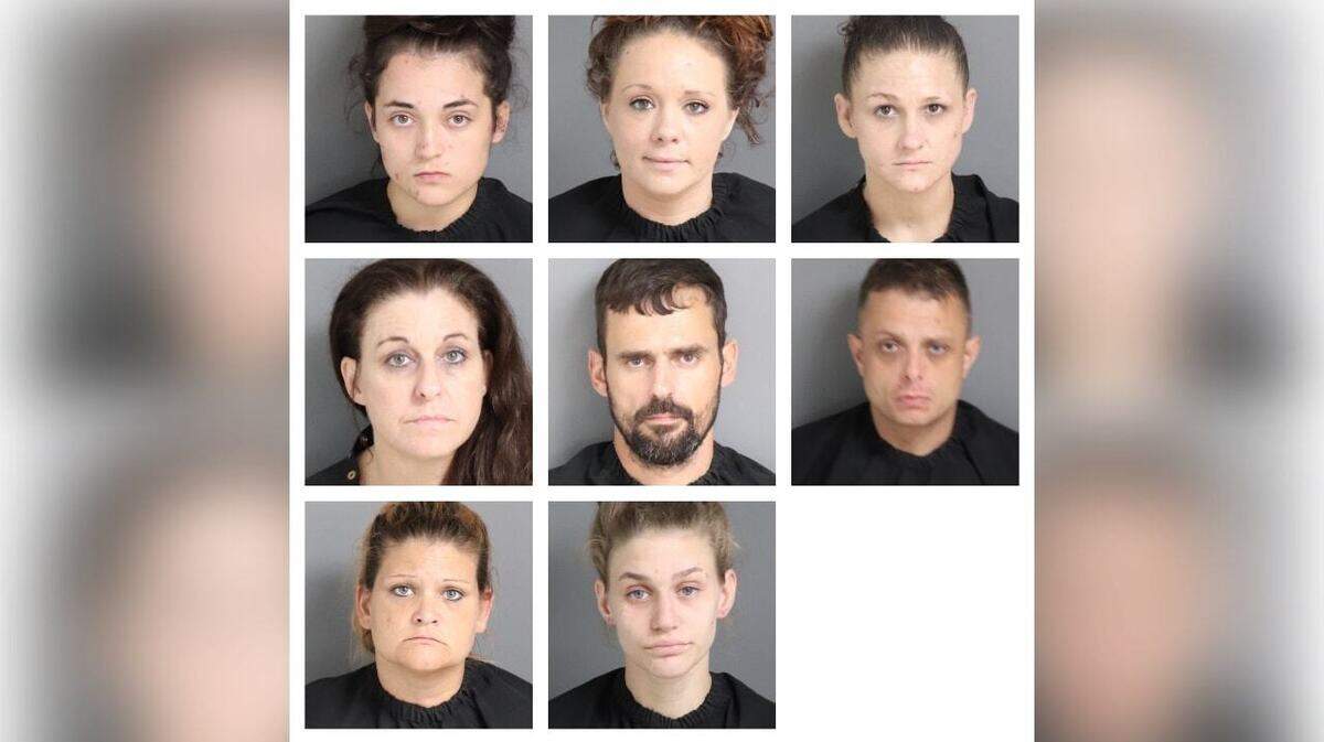 (Left to right, starting at the top) Lempasis, Mcrae, Jeffcoat, Lindemuth, Knox, Smith, Blodgette and Hamilton.