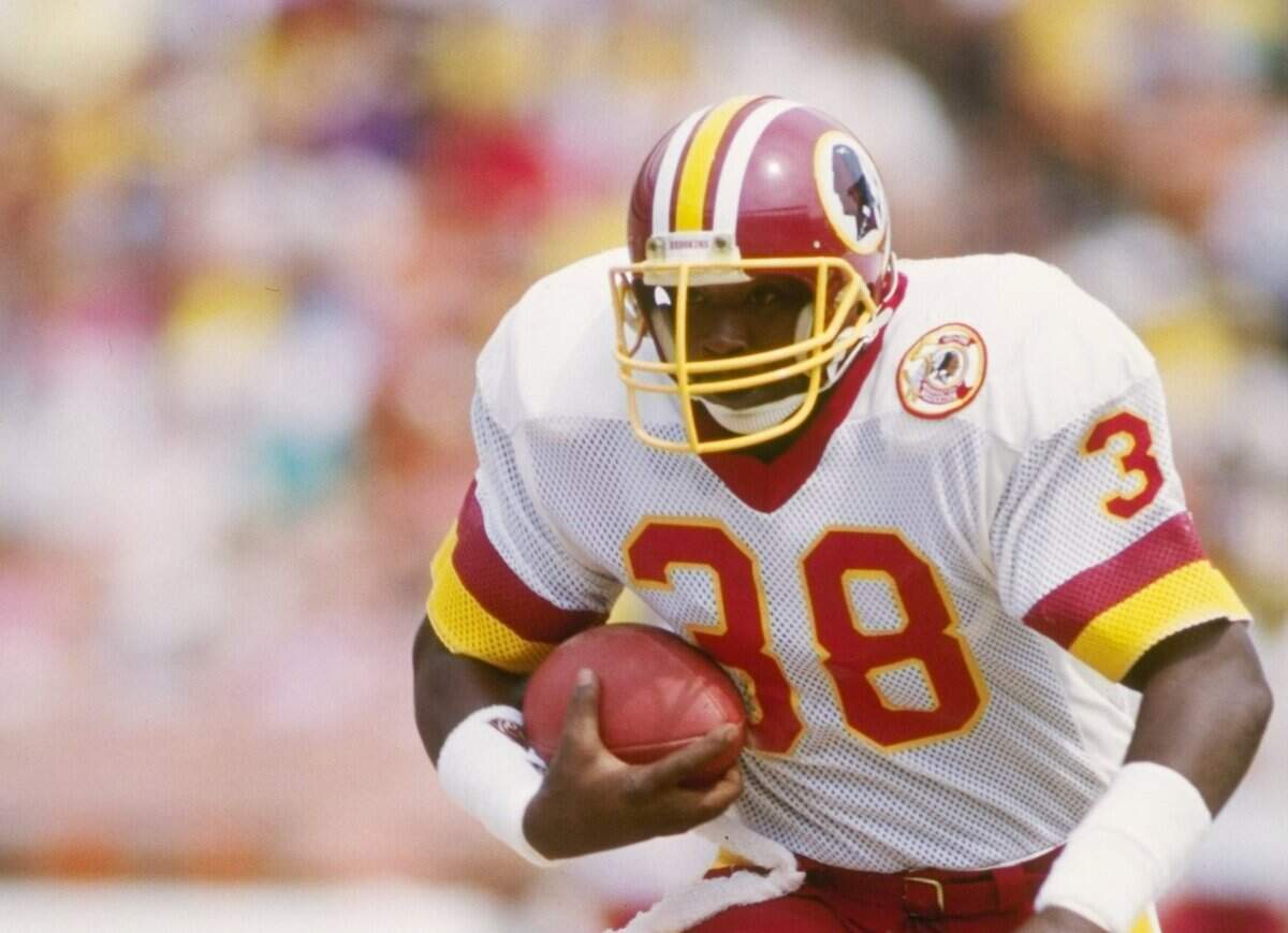 Former USC running back George Rogers with the NFL’s Washington Redskins in 1986