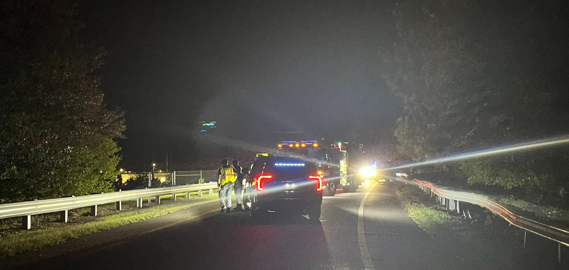 Columbia police respond to a fatal crash.