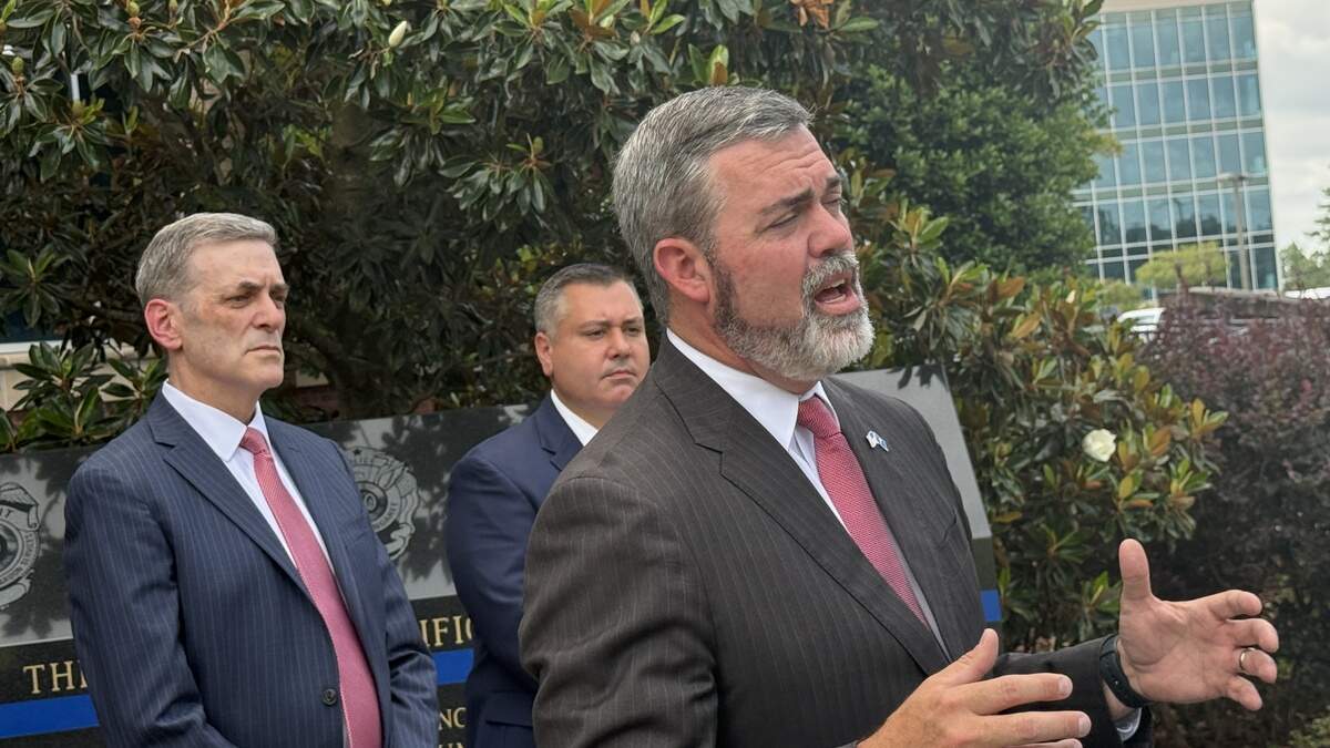 8th Circuit Solicitor David Stumbo spoke to reporters at the Lexington County courthouse Thursday, June 18, 2026, in his bid for S.C. attorney general.