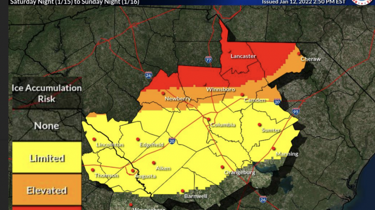 Thursday morning’s weather map shows weekend winter storm prediction.
