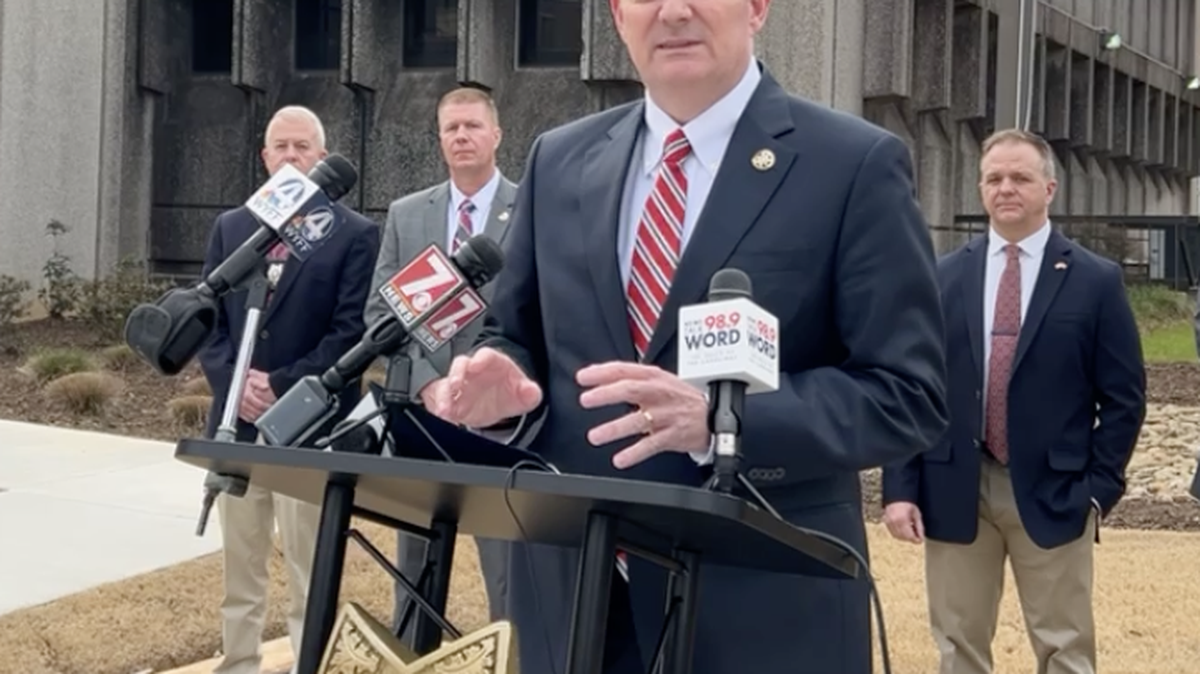 Greenville County Sheriff Hobart Lewis announces arrests in two cold cases.