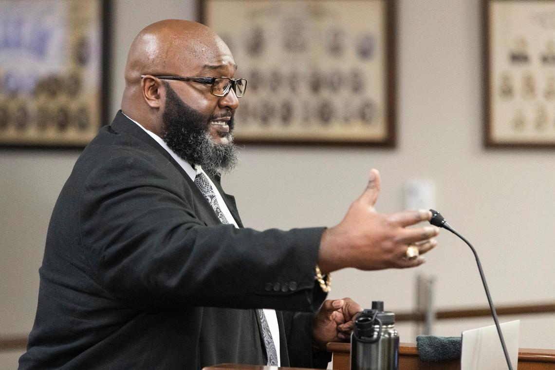 Department of Juvenile Justice Executive Director Freddie B. Pough speaks to the Joint Meeting of the Law Enforcement and Criminal Justice Subcommittee on Thursday, May 20, 2021.