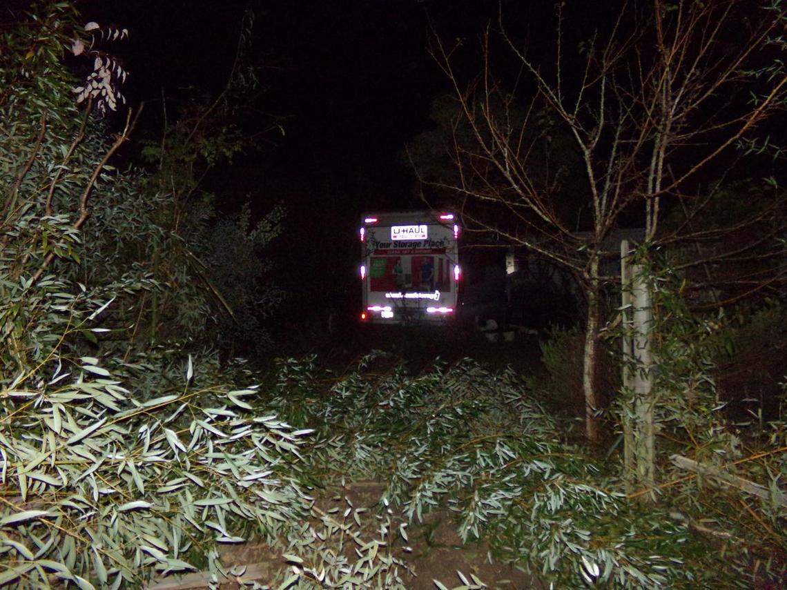 A man driving a U-Haul truck led law enforcement officers on a high-speed chase before crashing near a house.