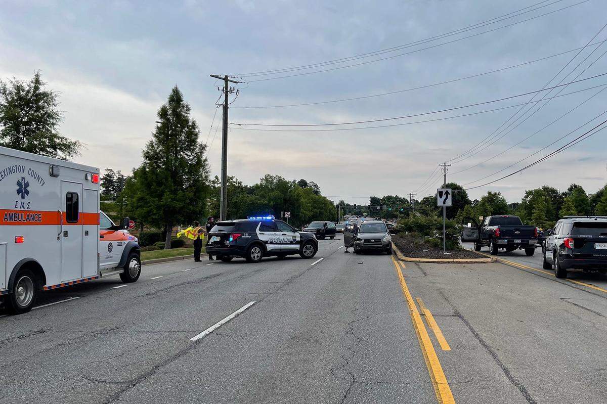 Lexington police charged a driver with DUI and assault & battery after multiple crashes.