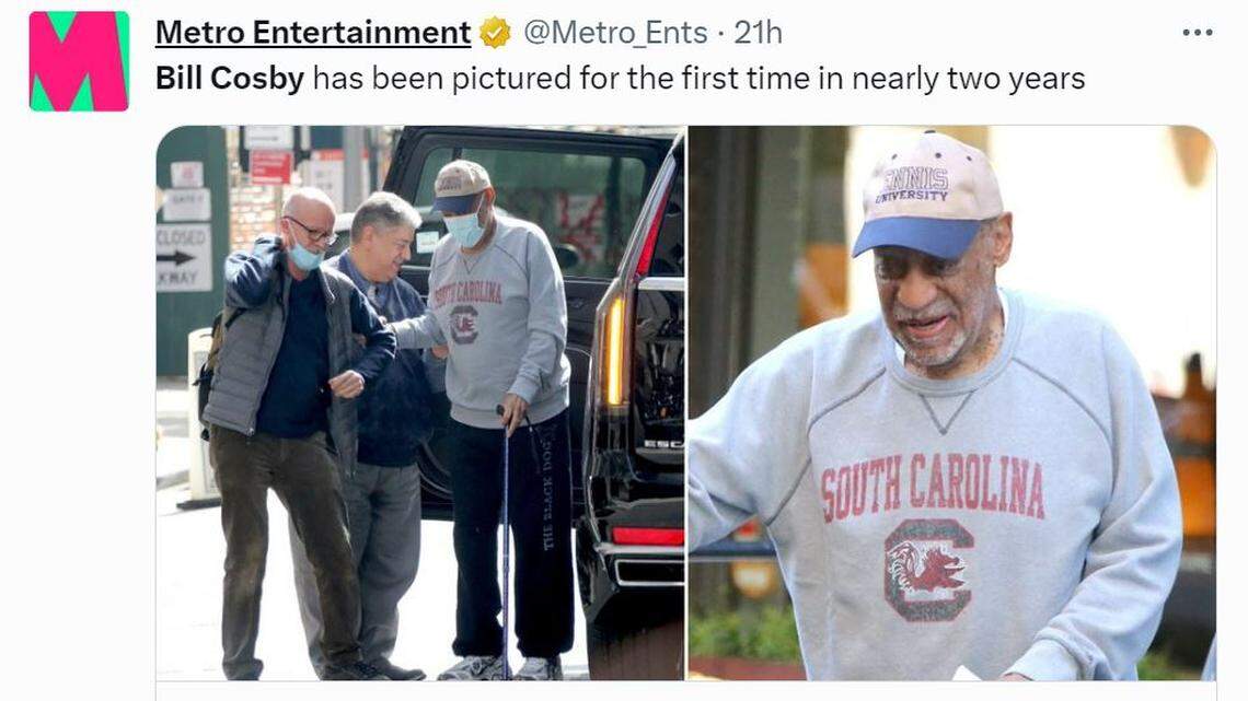 Disgraced star Bill Cosby makes rare public appearance — wearing USC Gamecocks gear