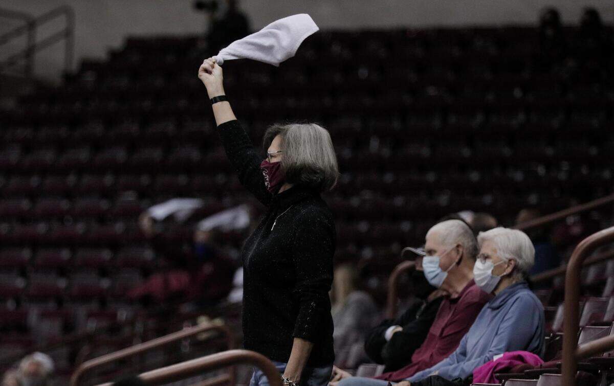 The University of South Carolina plays the University of Georgia at Colonial Life Arena on Thursday, January 21, 2021.