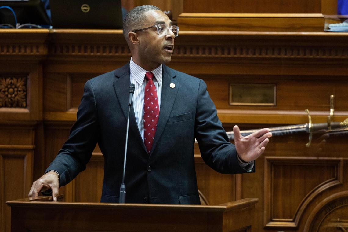 Mike Reichenbach, R-Florence, debates a bill that would ban abortion after six weeks on Tuesday, May 23, 2023.