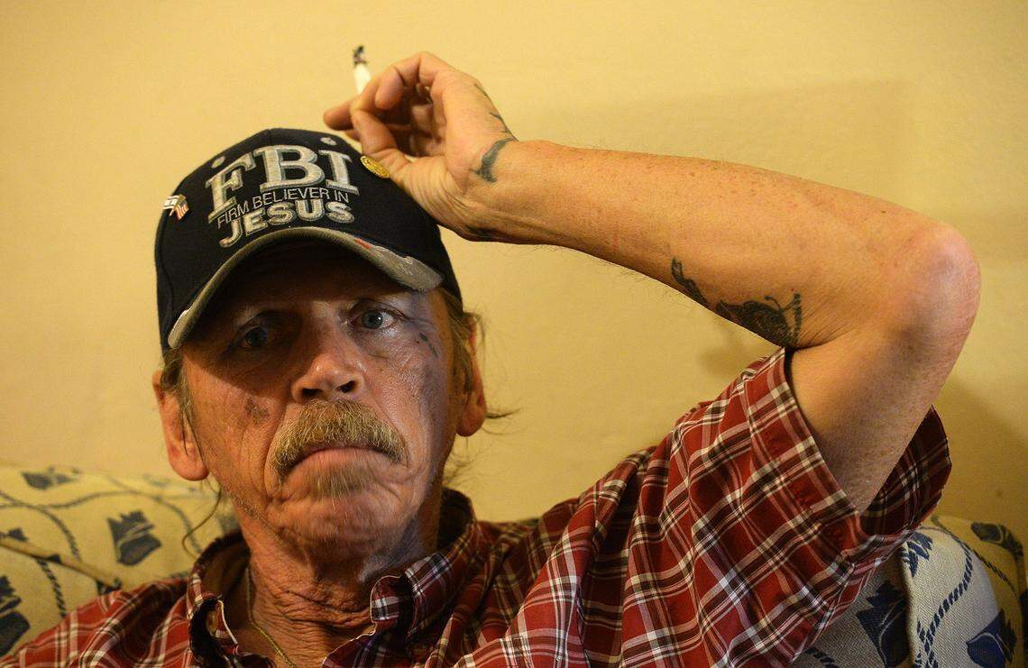 Just two blocks from the beach, Jack and Sarah Bullins, have lived on the first floor of Casa Del Oro in Myrtle Beach for seven months. While Sarah was worried about storm surge Jack was confident they’d be alright through the night, and they were. Saturday morning found them a little groggy but hail, healthy and dry. (Note: This shot was made on Friday)Hurricane Florence came ashore at Wilmington, NC Friday morning Sept. 14, 2018. The eye of he storm is expected to move down the coast to the Myrtle Beach area and then move slowly west causing severe flooding as it trundles inland.