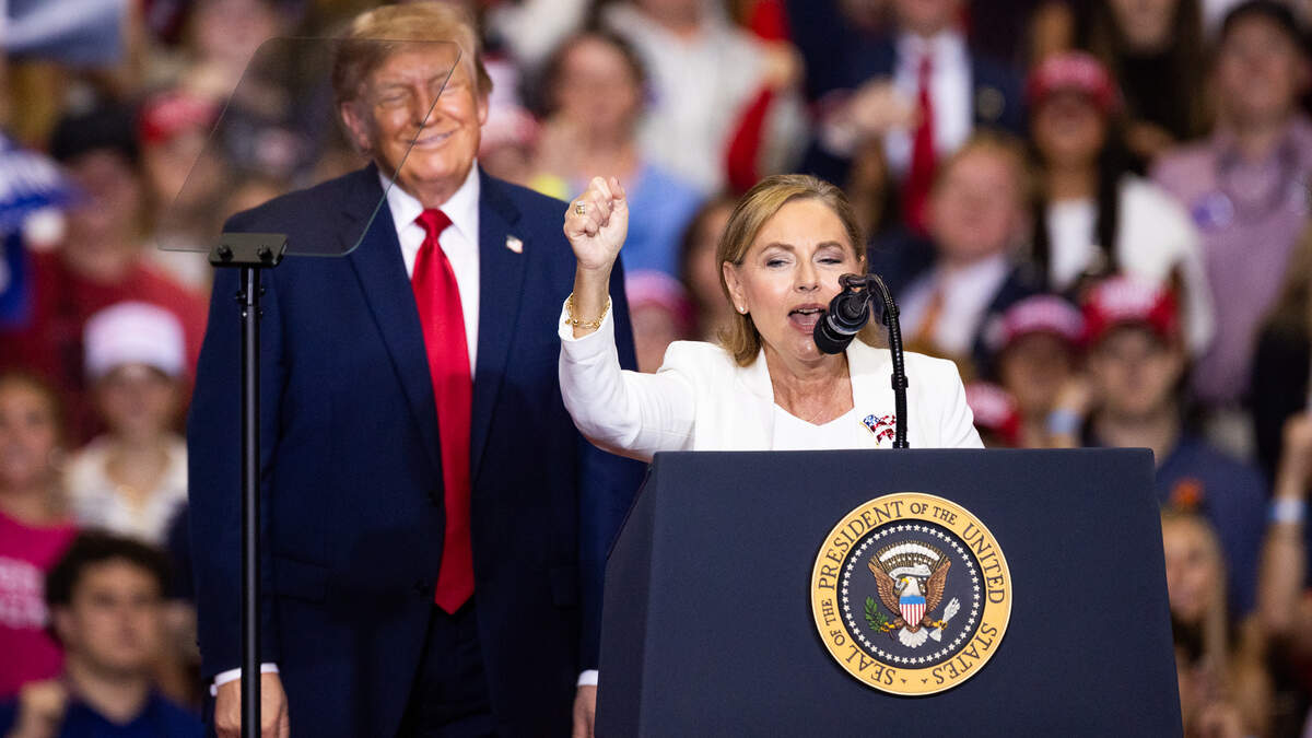 South Carolina Senator and President Donald Trump at a campaign event in Pendelton, South Carolina on Wednesday, October 21, 2026.