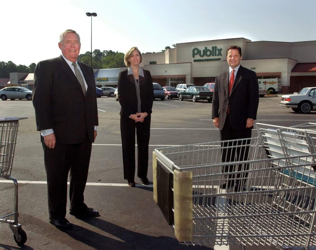 In this file photo, Joe Edens, left, is pictured with Jodie McLean, center, and Terry Brown, at Trenholm Plaza.