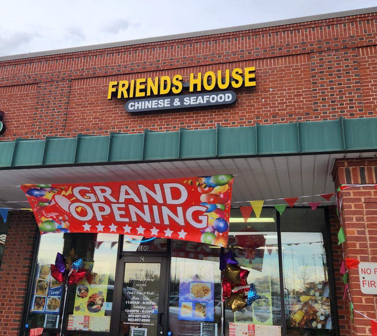 Friends House Chinese and Seafood recently opened at the Lexington Place shopping center in Lexington, near Publix.