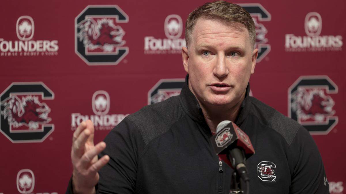 New special teams coordinator Matthew Smiley speaks to the media during a press conference on Tuesday, Feb. 24, 2026.