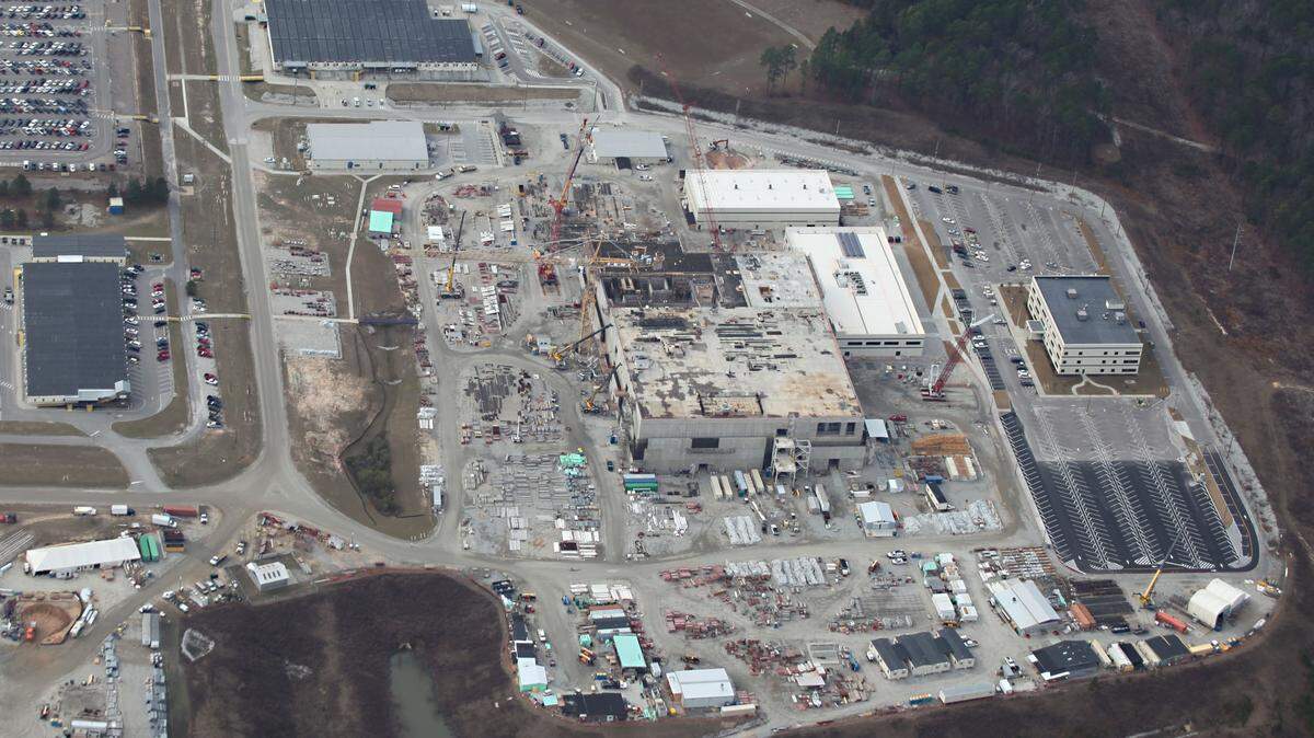Mixed Oxide fuel factory at Savannah River Site. The federal government is moving to quit construction on it before the nuclear fuel factory project is completed because of the expense.