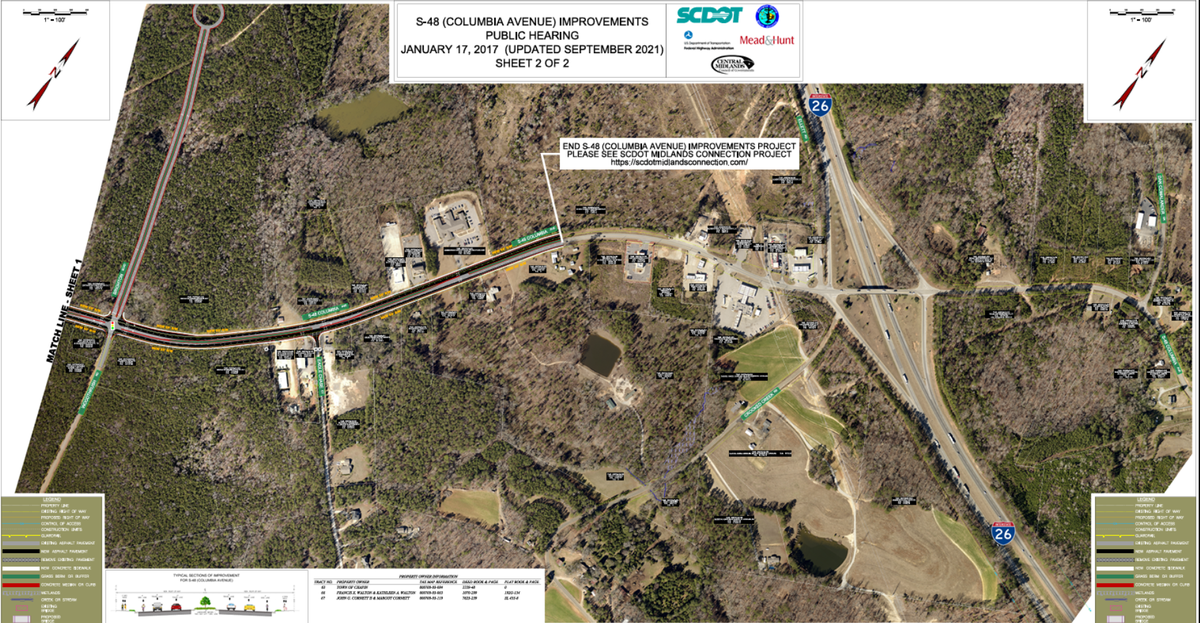 SCDOT project design of improvements coming to S-48 in the Town of Chapin.