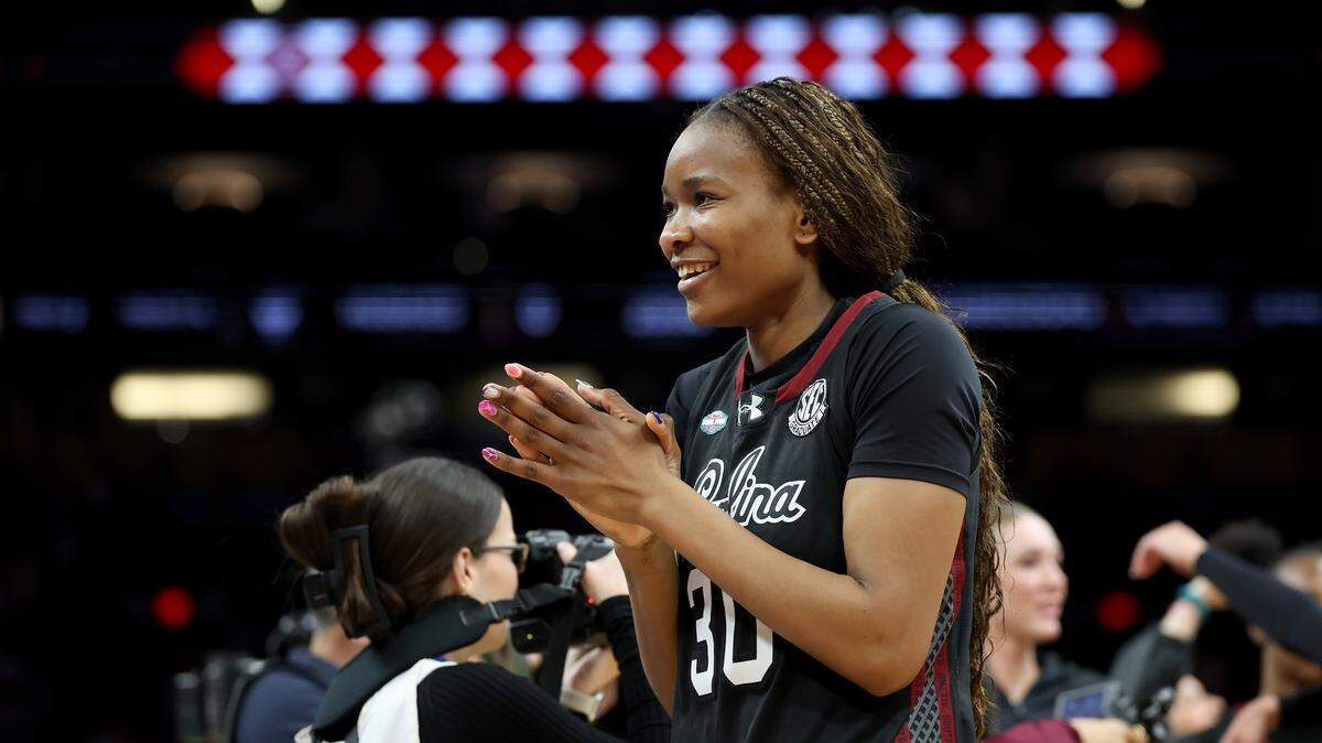 From April 3: Maryam Dauda #30 of the South Carolina Gamecocks 