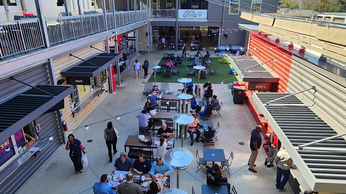 The Gather COLA food hall at Columbia’s BullStreet District.