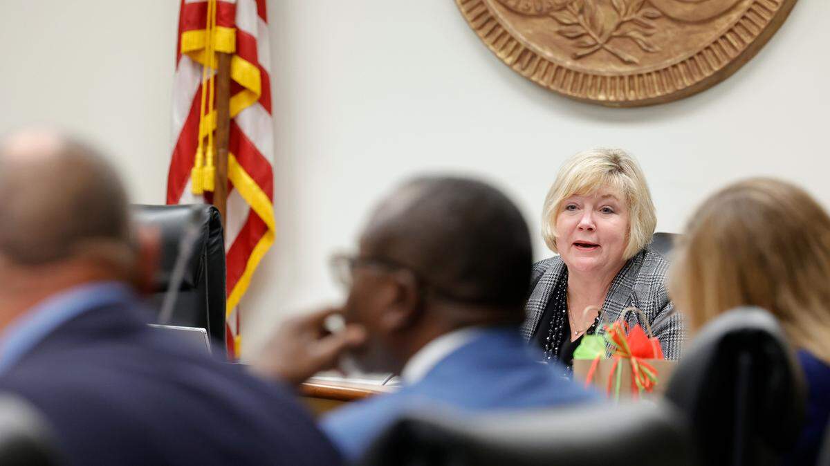 S.C. Rep. Shannon Erickson, R-Beaufort, presides over the House Education and Public Works Committee on Wednesday, Dec. 7, 2022.