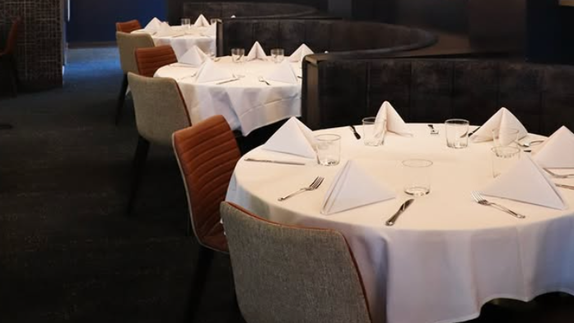 The dining room at Ember, a high-end steakhouse at 101 W. Main St. in Lexington.