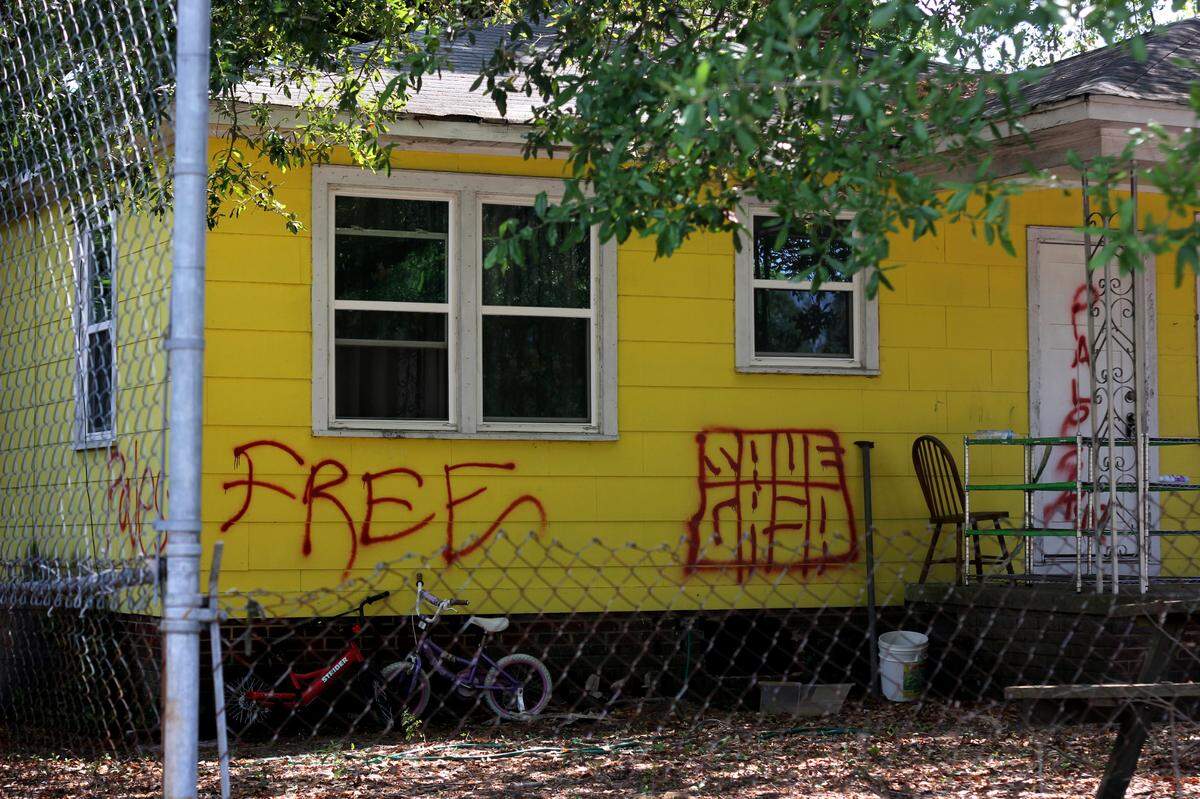 Suburban Baptist Church in West Columbia was vandalized Thursday night.