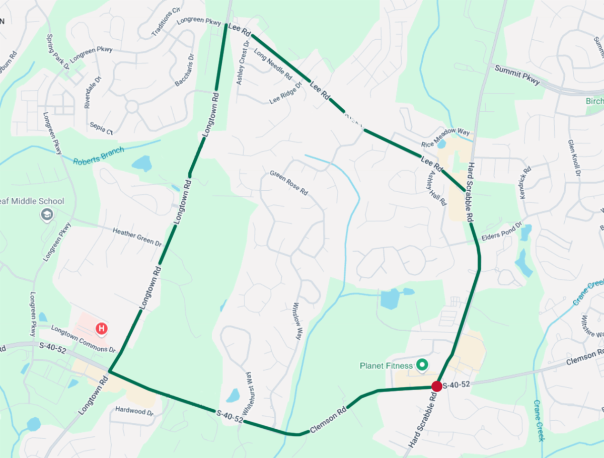A look at the detour that will be used during a temporary nighttime closure for road work in Richland County.