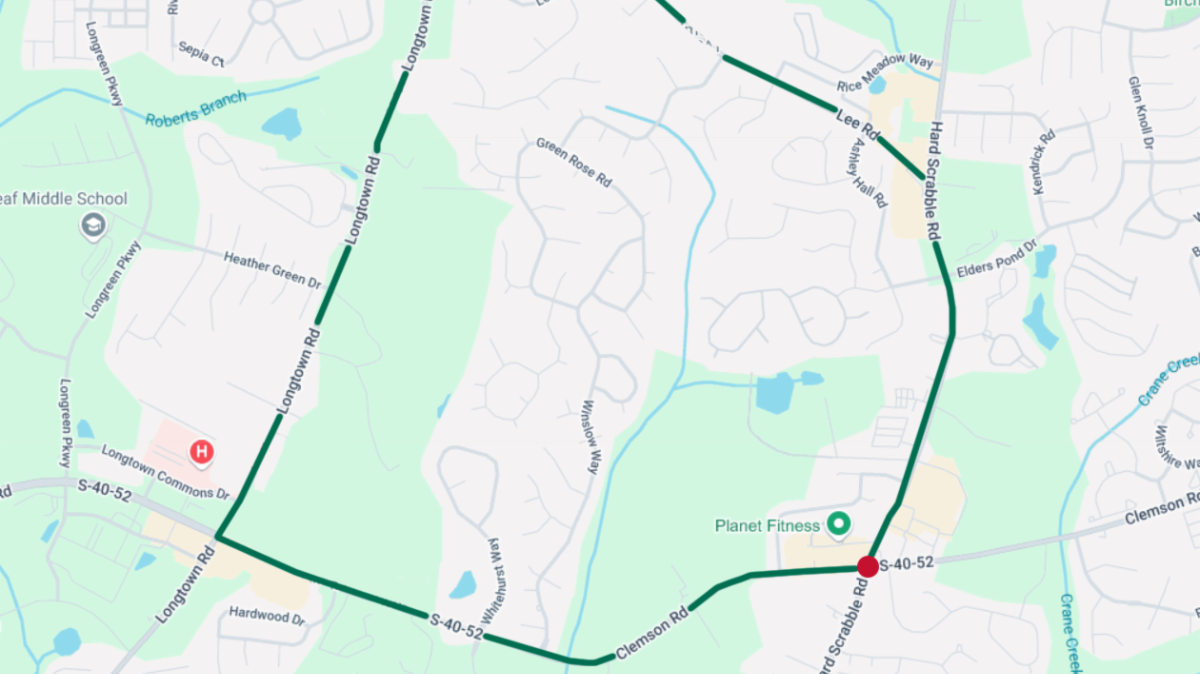 A look at the detour that will be used during a temporary nighttime closure for road work in Richland County.