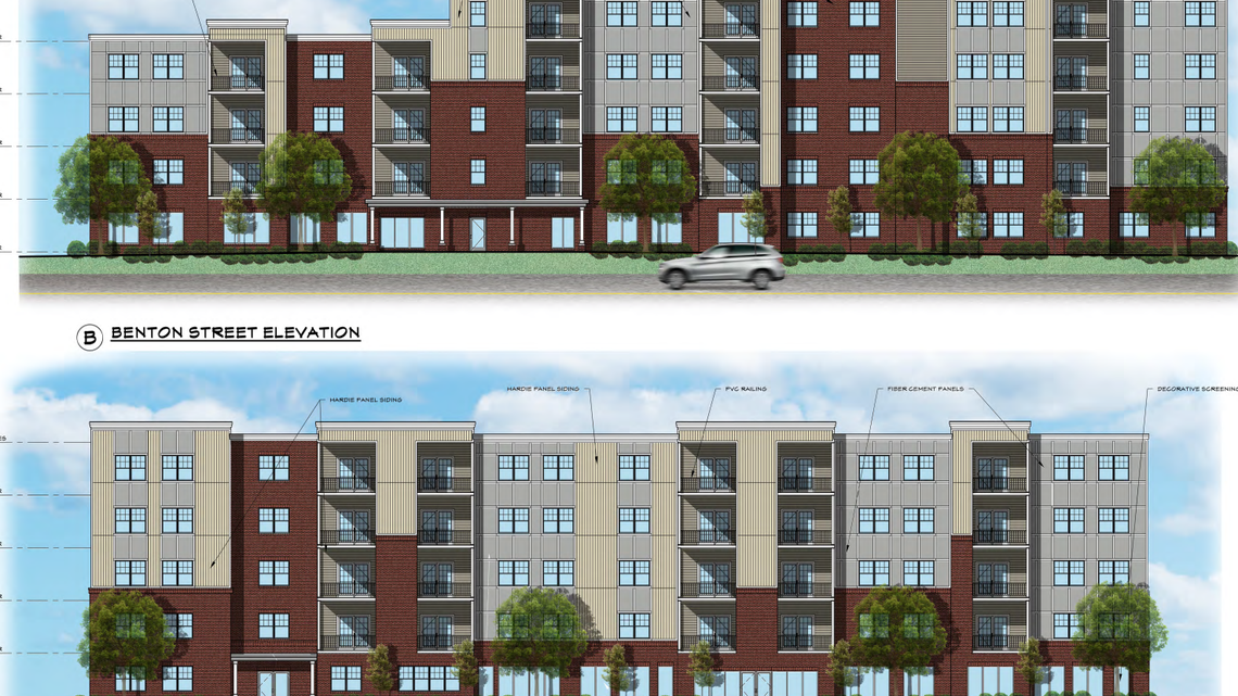 Ohio-based developer Woda Cooper Companies wants to build a 56 unit apartment building in Columbia’s North Main area. The project will be called “Benton Crossing.”