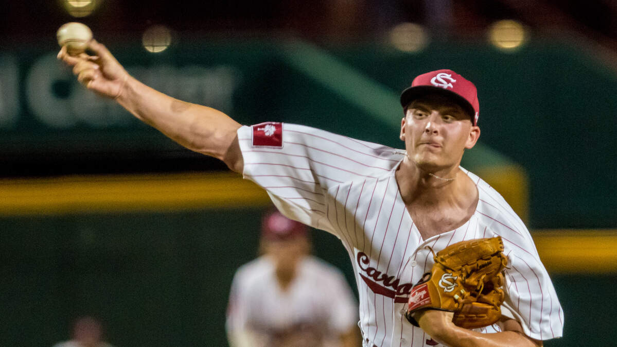 South Carolina Gamecocks pitcher Graham Lawson (13)