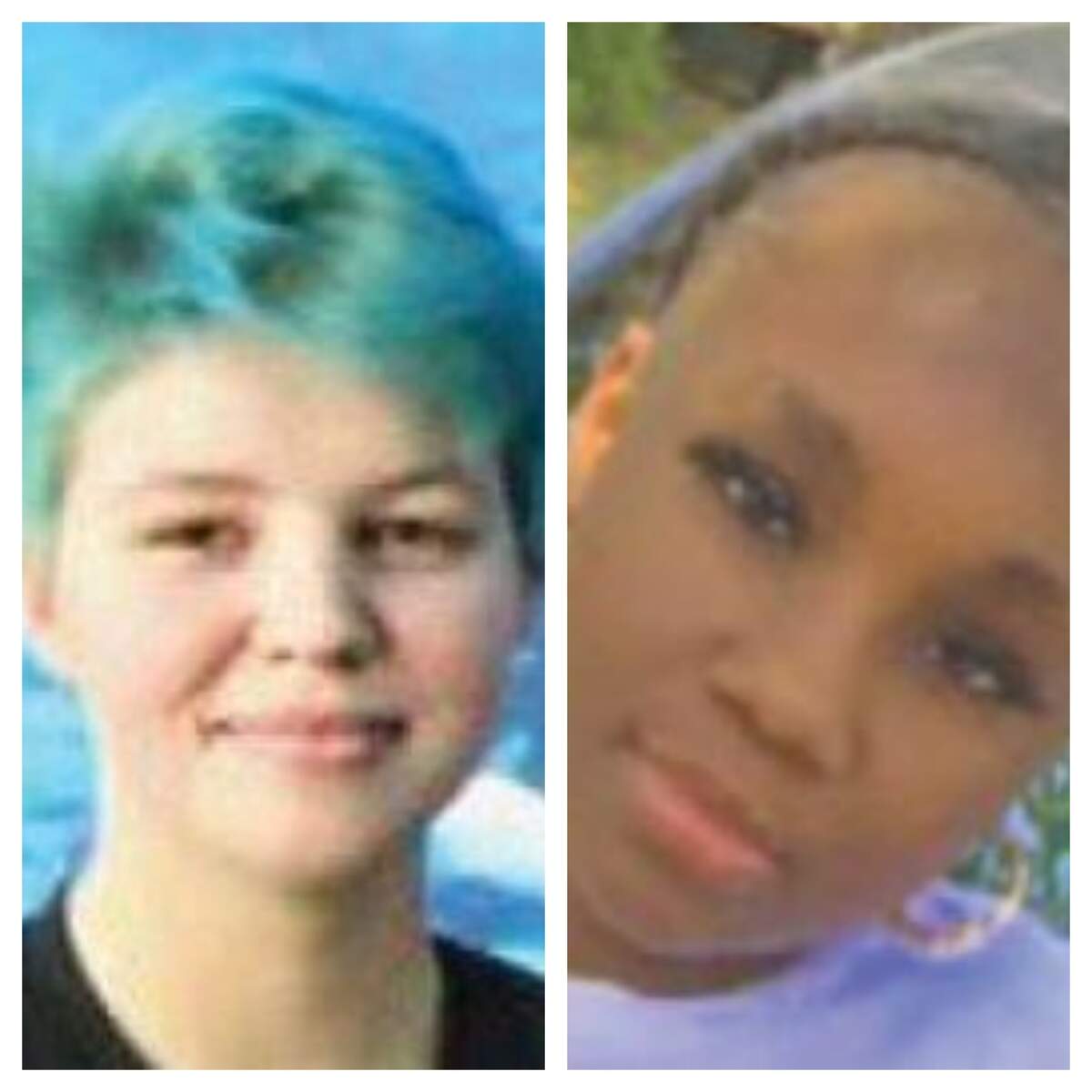 Maya “Oliver” Bishop, left, and Aleyah Baker are teens reported missing by the Sumter County Sheriff’s Office.