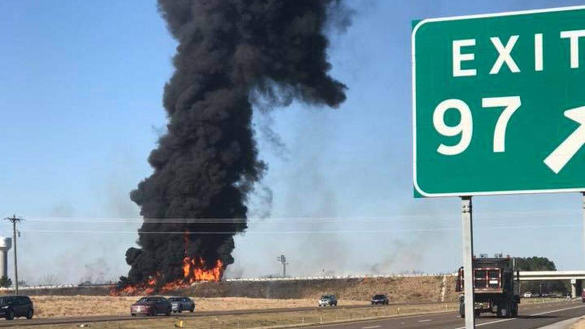 One person was killed in a fiery wreck over I-95 Thursday.