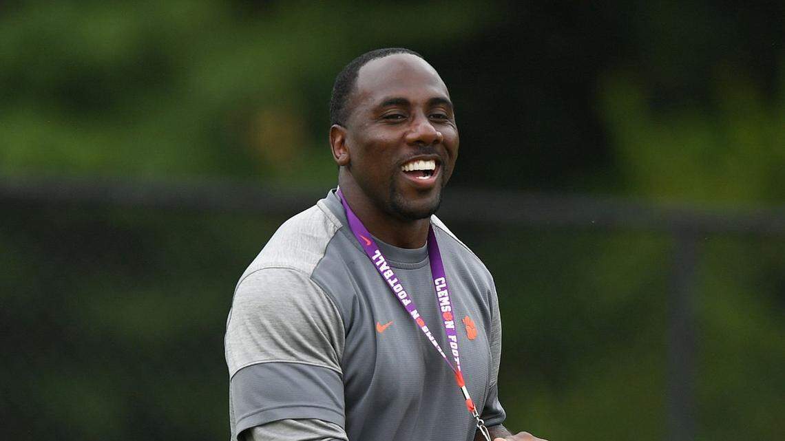 Clemson running backs coach CJ Spiller