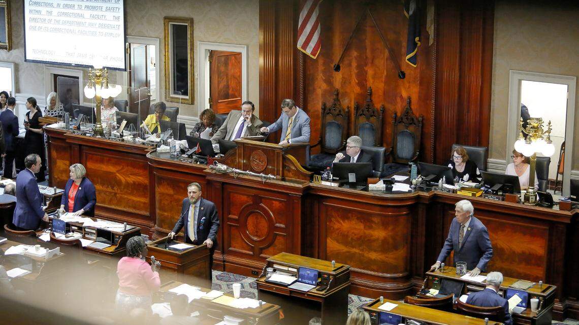 Rep. Brandon Guffey during a house session on Wednesday, May 8, 2024 in Columbia, S.C. (Travis Bell/STATEHOUSE CAROLINA)