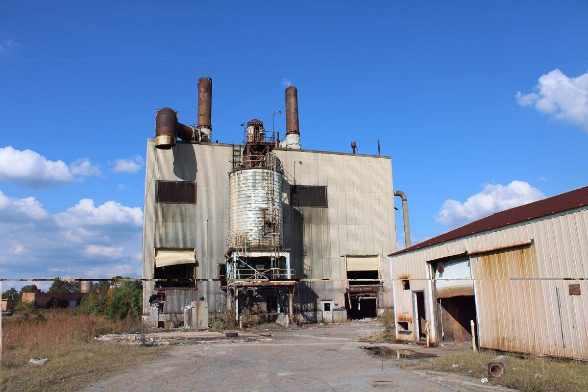 The old Galey and Lord textile plant in Darlington County, SC, is a federal Superfund site targeted for cleanup. It left a legacy of pollution and sent some of its waste to farms for use as fertilizer.