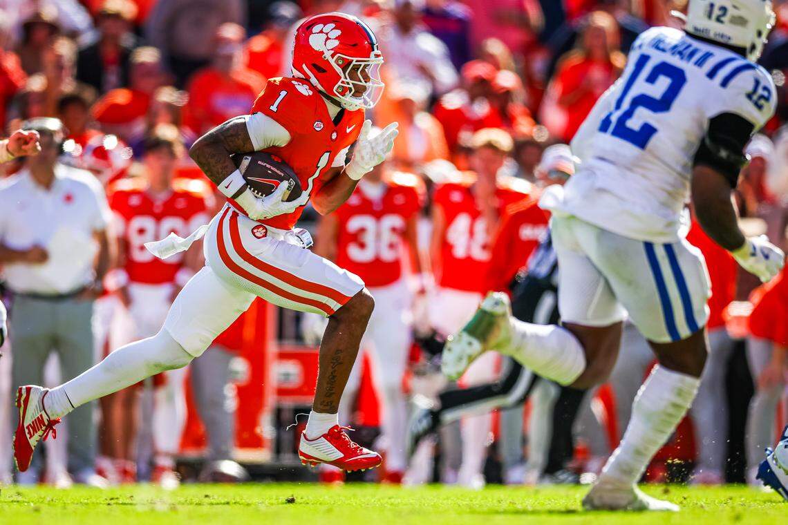 Retaining young talents like sophomore receiver T.J. Moore (604 yards, four touchdowns) will be a top priority for Clemson football this offseason.