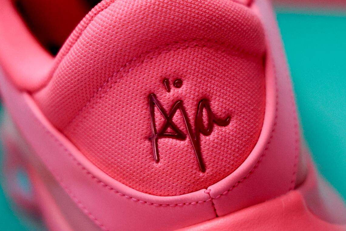 A’ja Wilson’s signature Nike A’One shoe is shown in Columbia on Monday, Feb. 3, 2025.