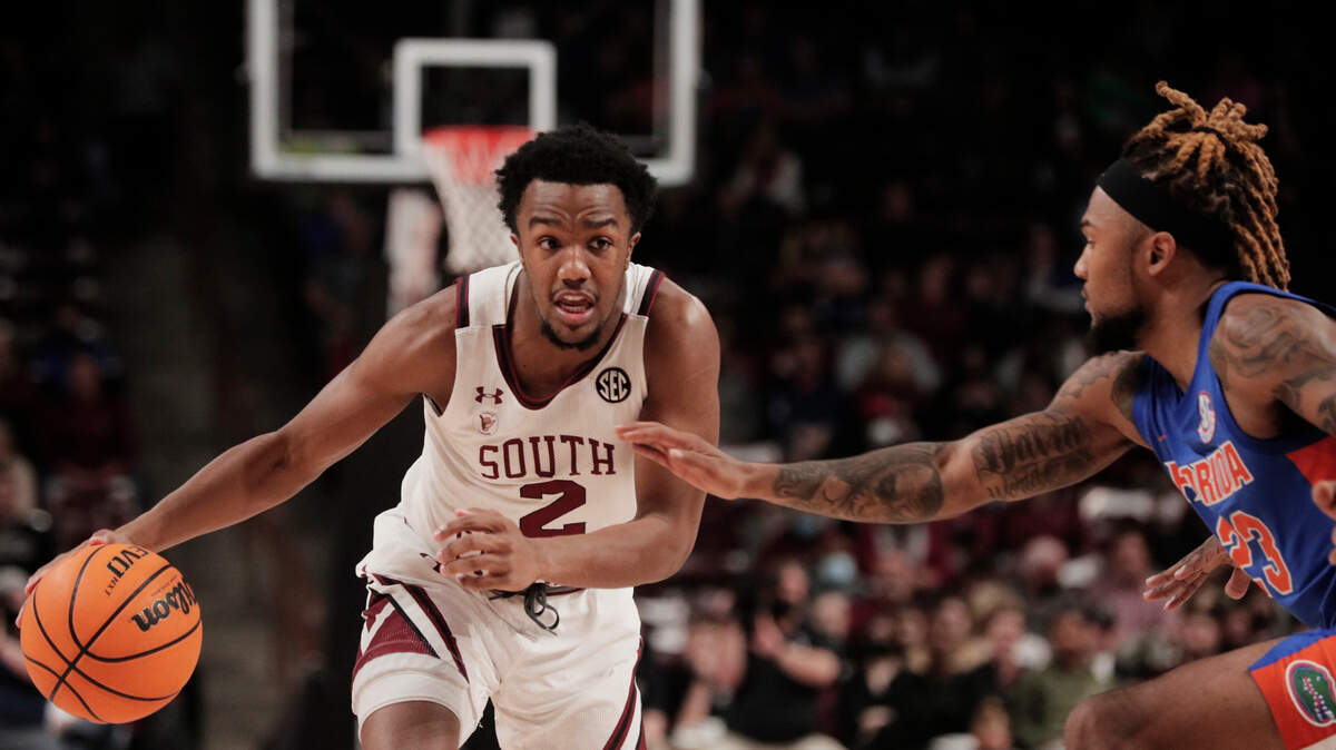 South Carolina’s Chico Carter 2 plays Florida on Saturday, January 15, 2022.