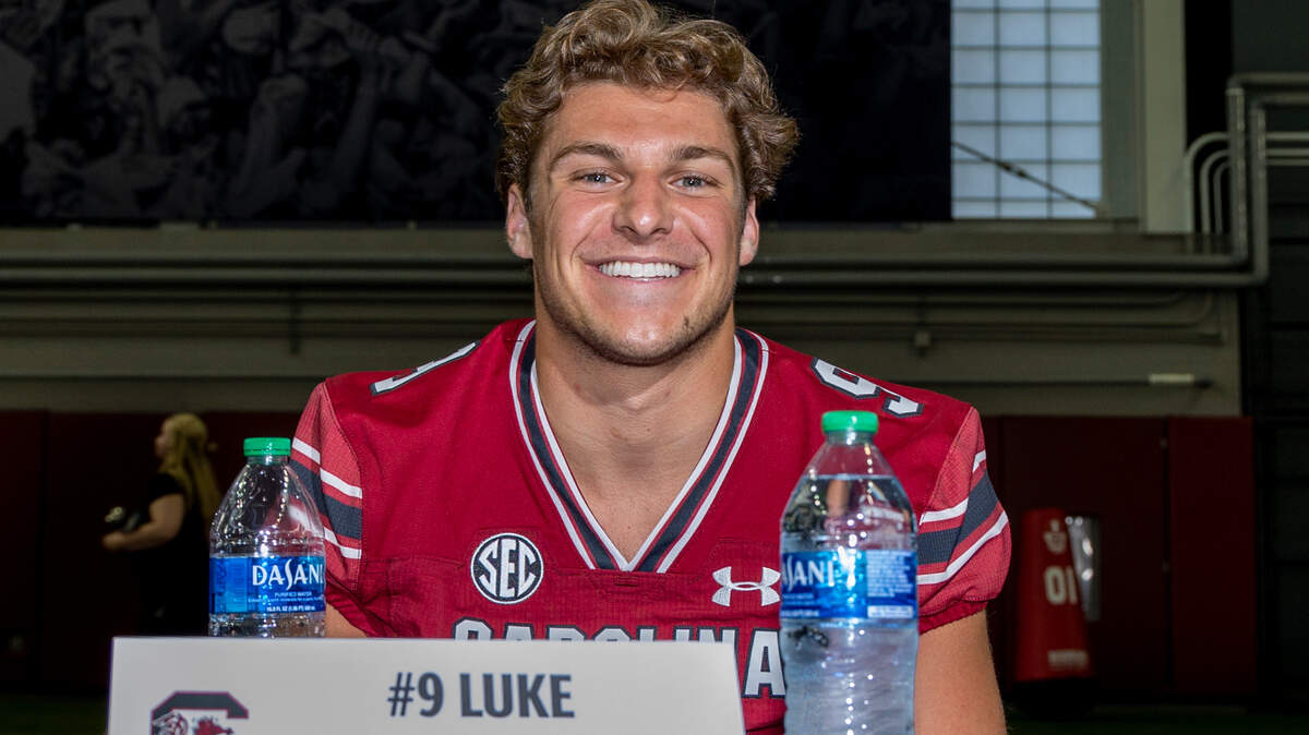 Luke Doty is pictured during team media day Aug. 4.