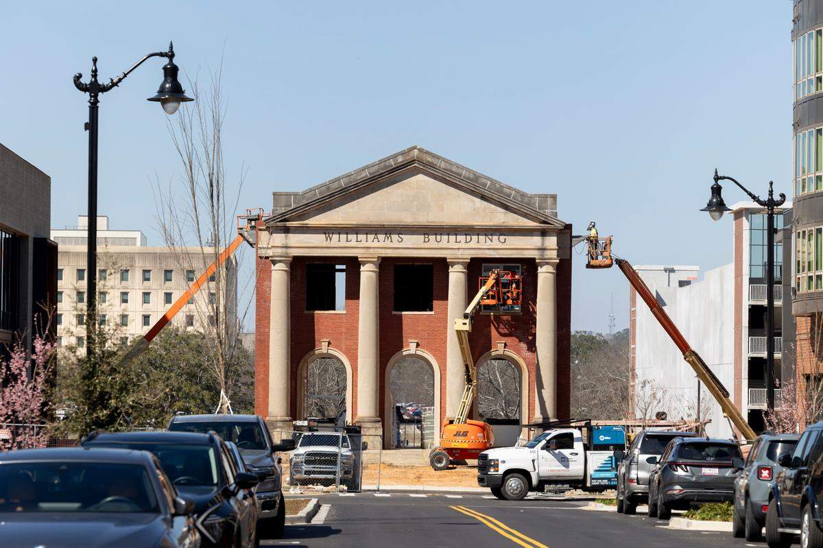 The history of the The South Carolina State Hospital shows around the development of the Bull Street District.