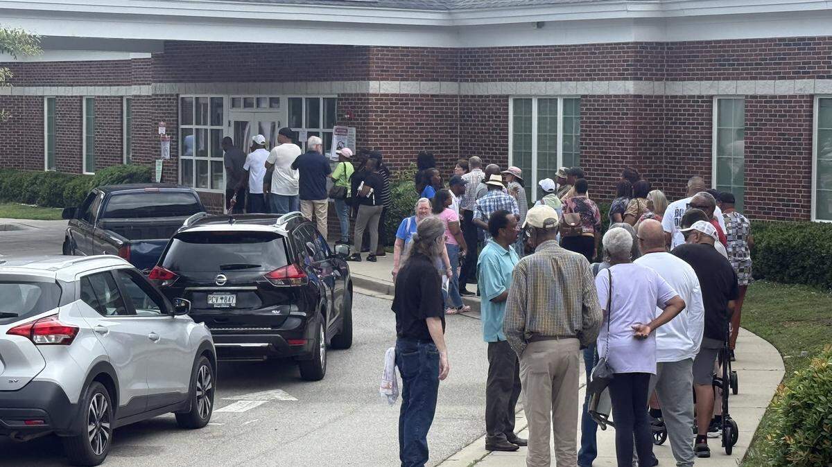 Voters turned out in force on Tuesday, May 26, 2026, at the Hopkins early voting location in Lower Richland to cast a ballot in either the Republican or Democratic primaries.