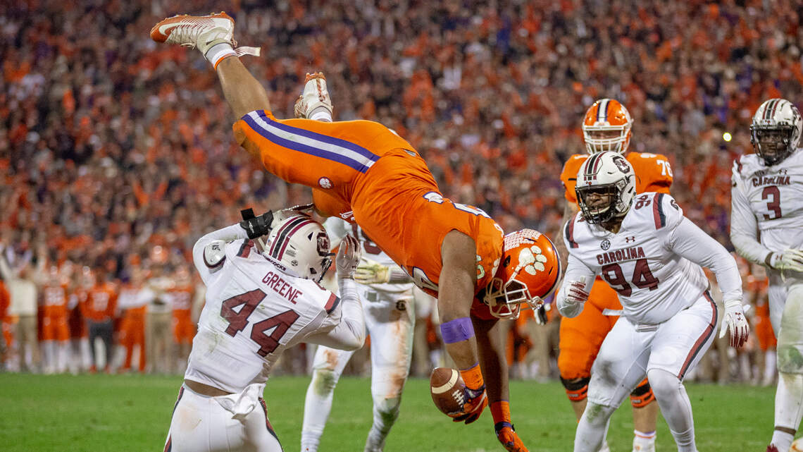 South Carolina puts scare into Clemson but Tigers emerge with 5th straight in rivalry