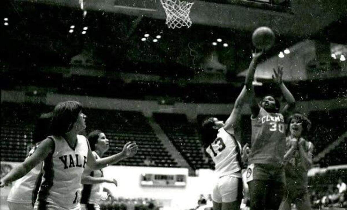 Patsy “Cookie” Blakney was Clemson’s first Black female basketball player as part of the Tigers’ inaugural women’s basketball team during the 1975-76 season. She set the record for most rebounds in a game that year against South Carolina.