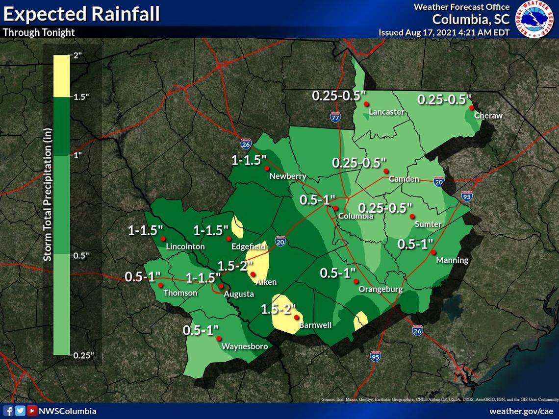 As Tropical Depression Fred moves north severe weather effects are possible in South Carolina and the Midlands.