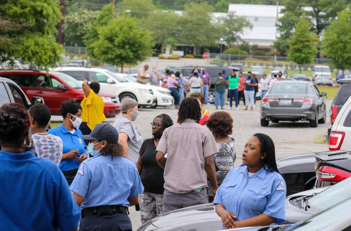 Corrections officers and support staff are protesting the working conditions at DJJ. Workers have been regularly working 24-36 hour sifts with no breaks.