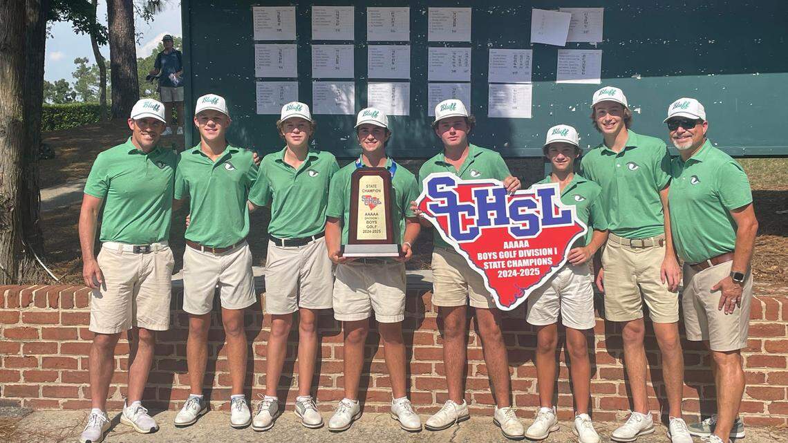 River Bluff won the 2025 Class 5A Division I boys golf championship on May 20, 2025.