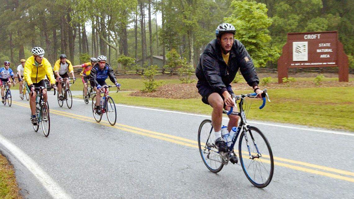 Officials are scouring Croft State Park, seen in this 2004 photo, in their search for World War II-era munitions. (AP Photo/Mary Ann Chastain)