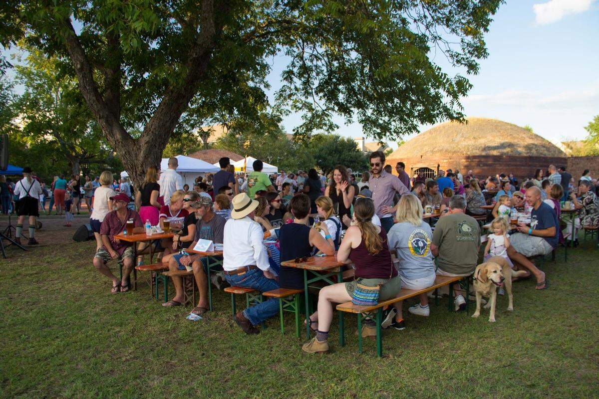 Bierkeller Columbia will host pop-up beer gardens at Riverfront Park from September through December. In this provided photo, a Bierkeller event is held at the Guignard Brick Works site near the river in Cayce.