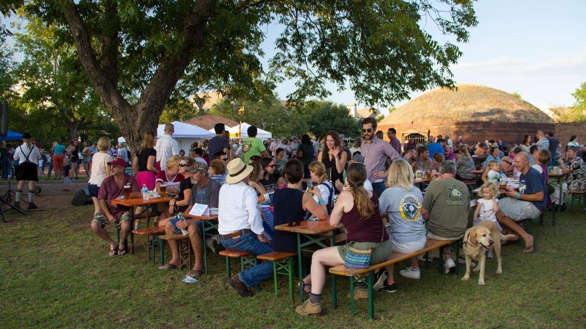 Bierkeller Columbia will host pop-up beer gardens at Riverfront Park from September through December. In this provided photo, a Bierkeller event is held at the Guignard Brick Works site near the river in Cayce.