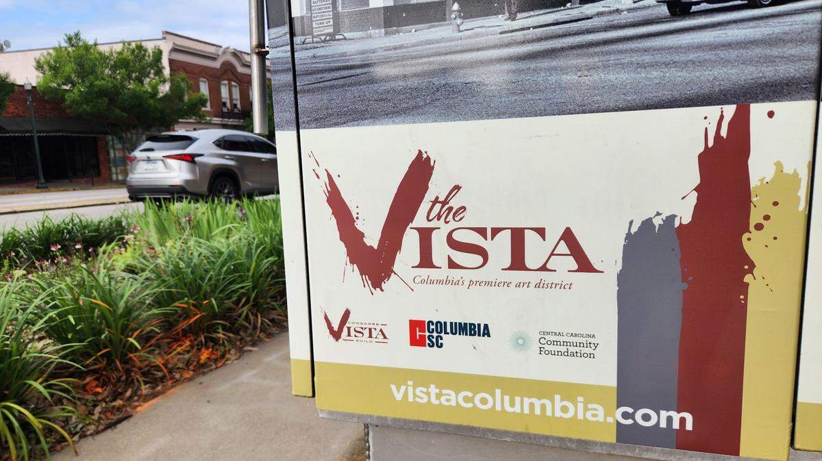 Columbia’s Vista district, downtown just west of the State House, is home to a number of bars, restaurants, shops, galleries and more.
