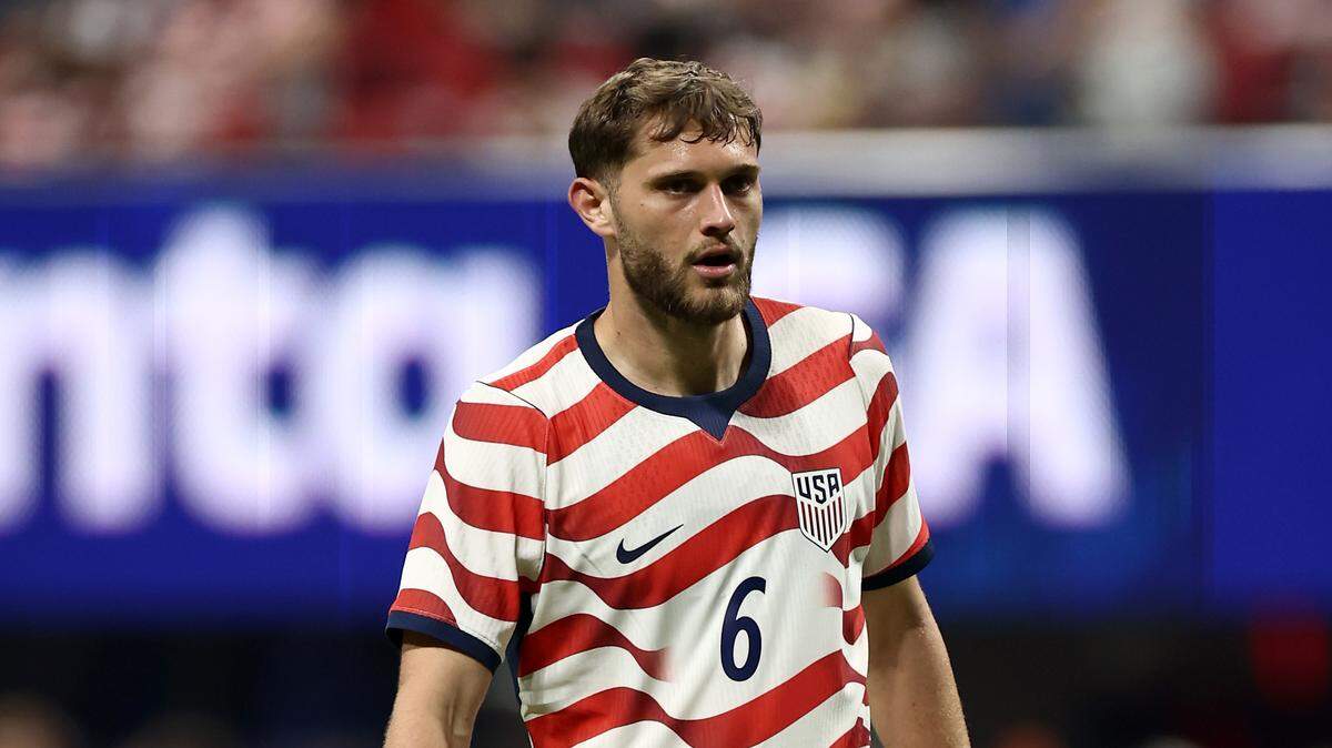 Midfielder Tanner Tessmann, pictured here during a March 28 USMNT friendly match against Belgium, was a surprising omission from the country’s 2026 World Cup roster.