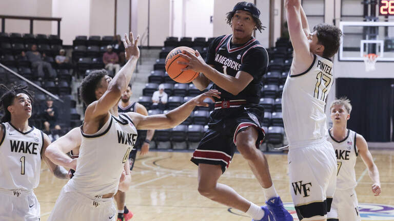 Photos: Gamecocks men’s basketball vs Wake Forest in The Scout Exhibition at the Rock Hill Sports & Event Center.